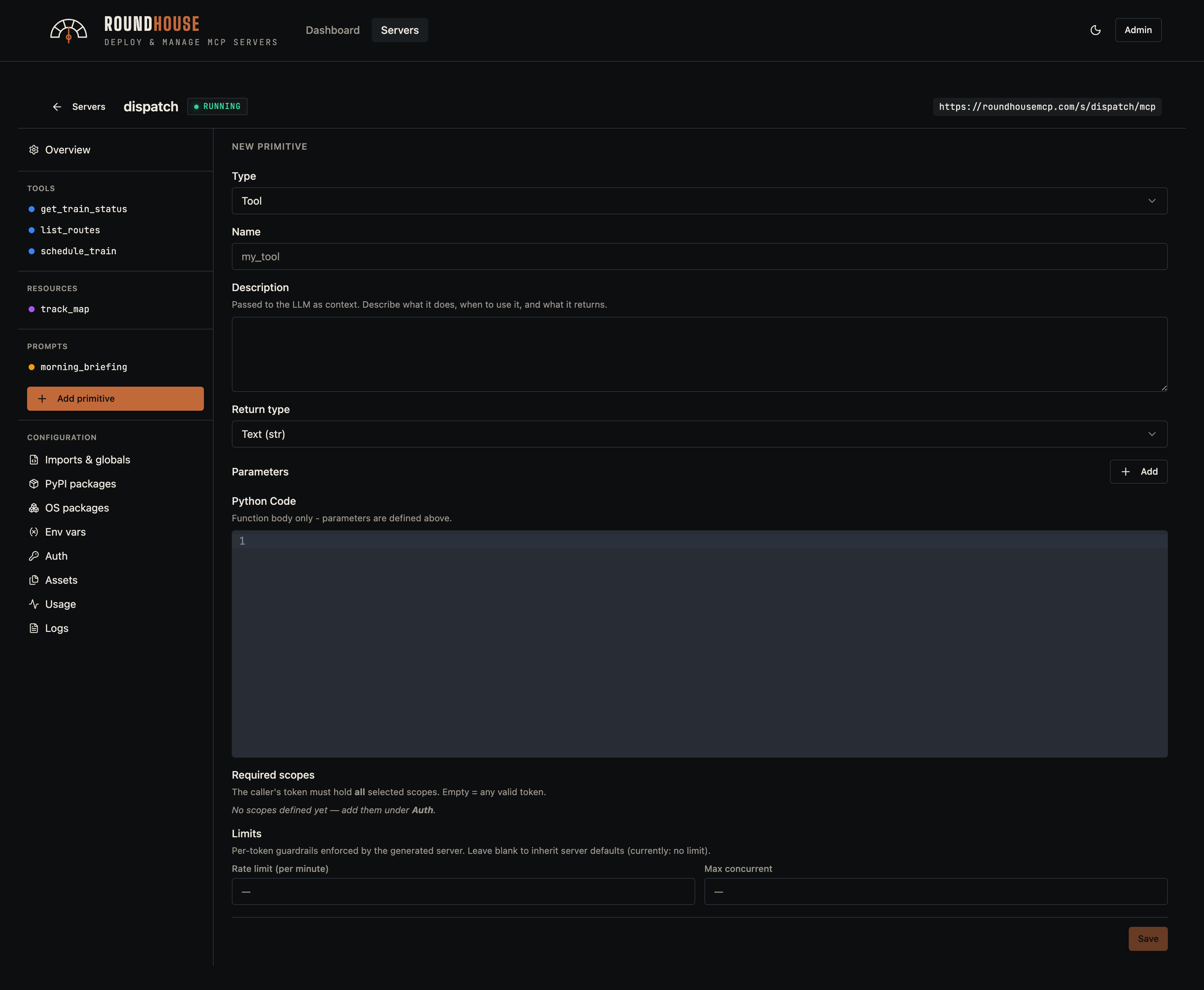 Editor — new primitive